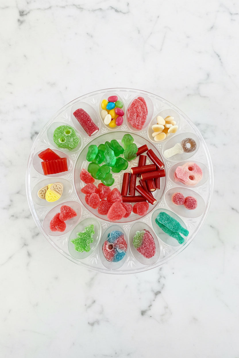 swedish candy plate