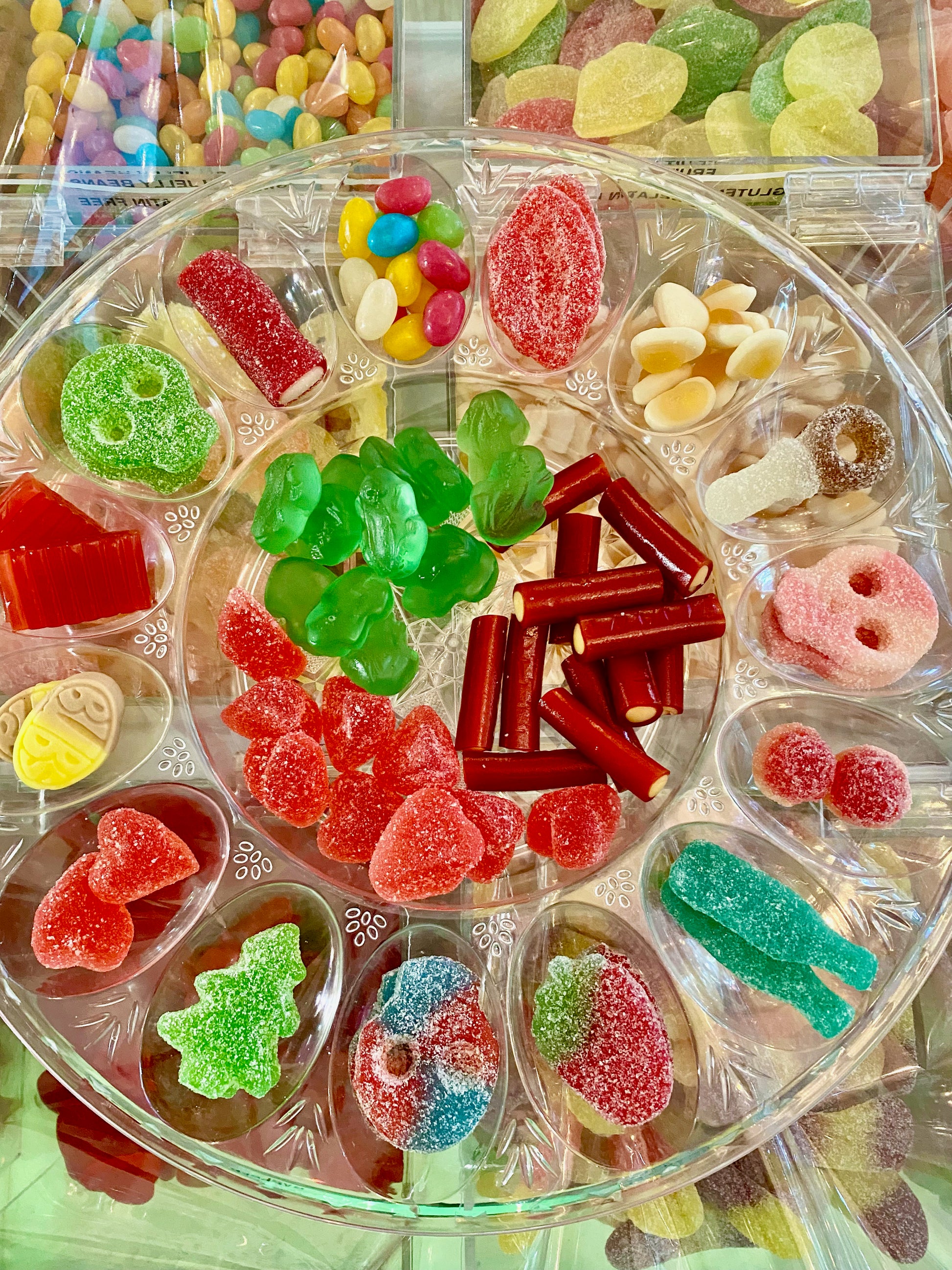 swedish candy plate