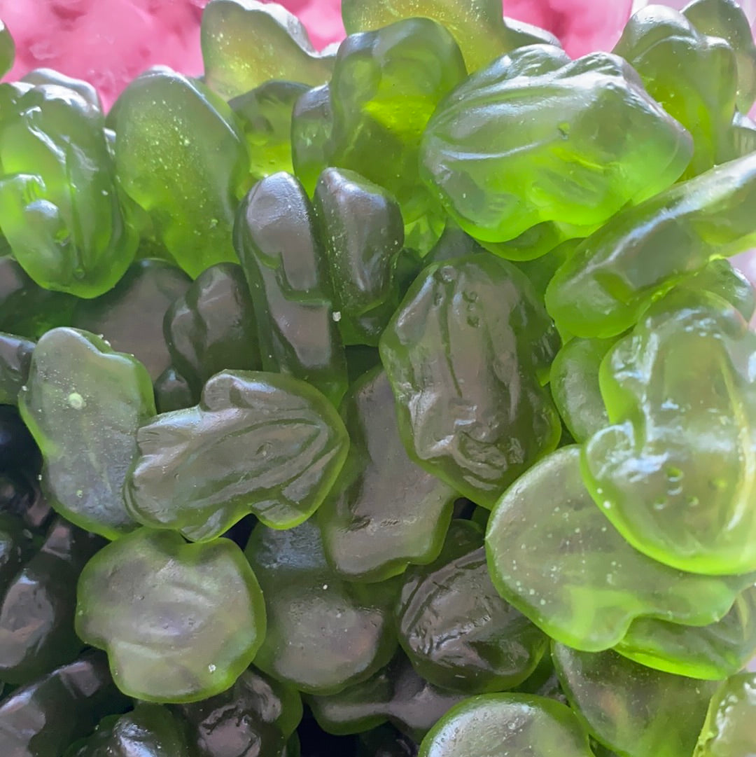 green frogs