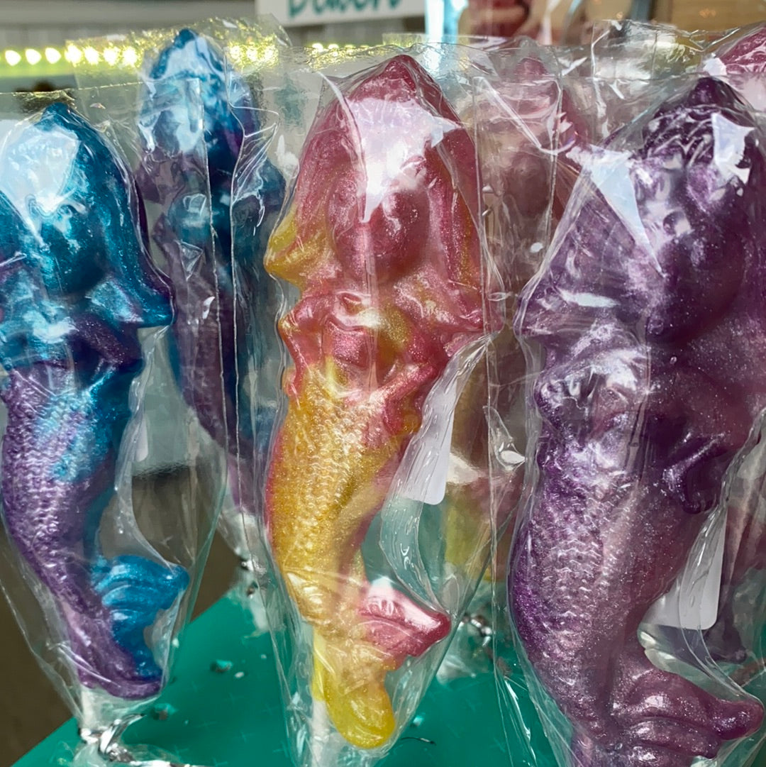 Mermaid lollipops nantasket sweets
