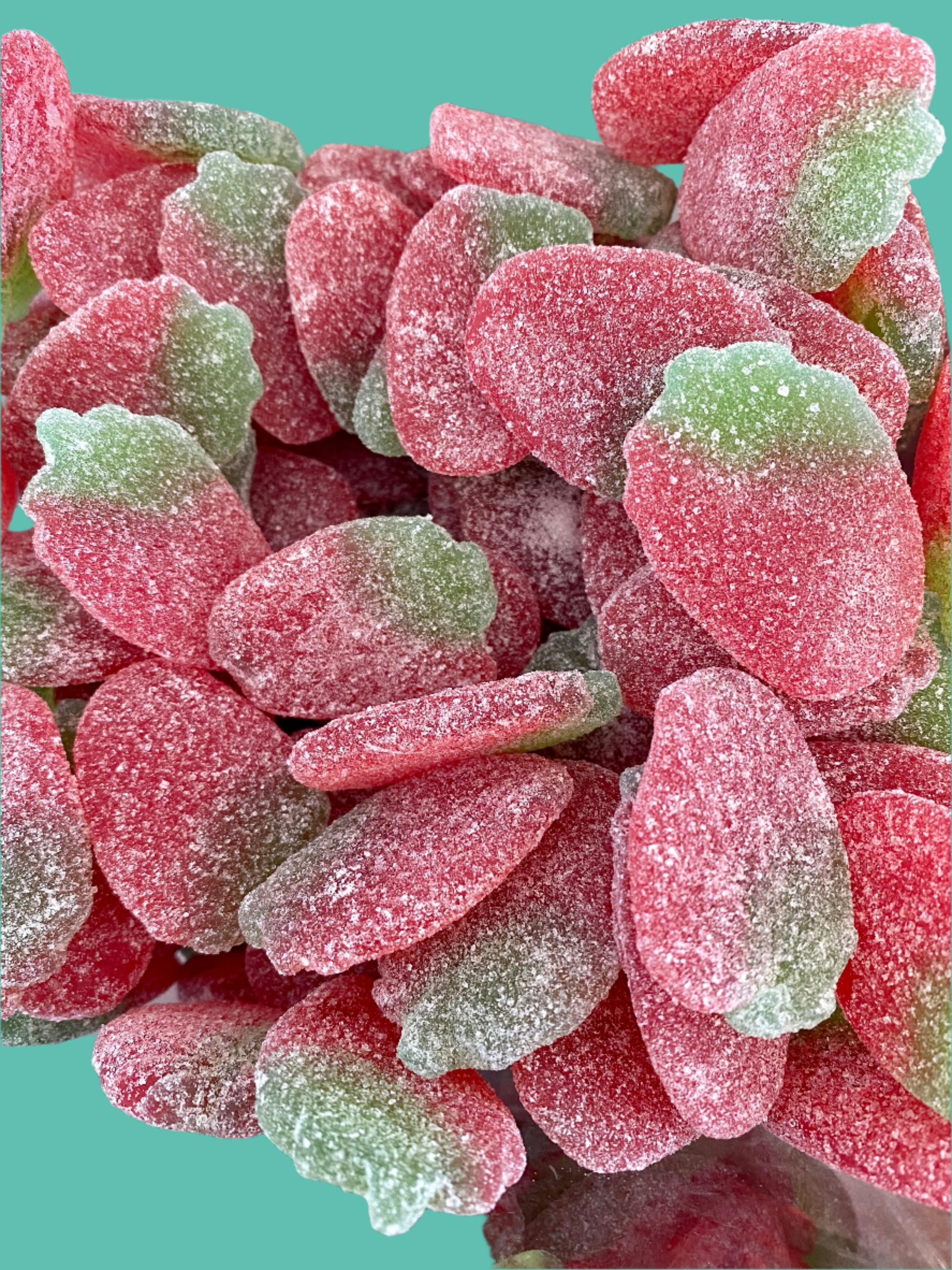sugar coated strawberry swedish candy