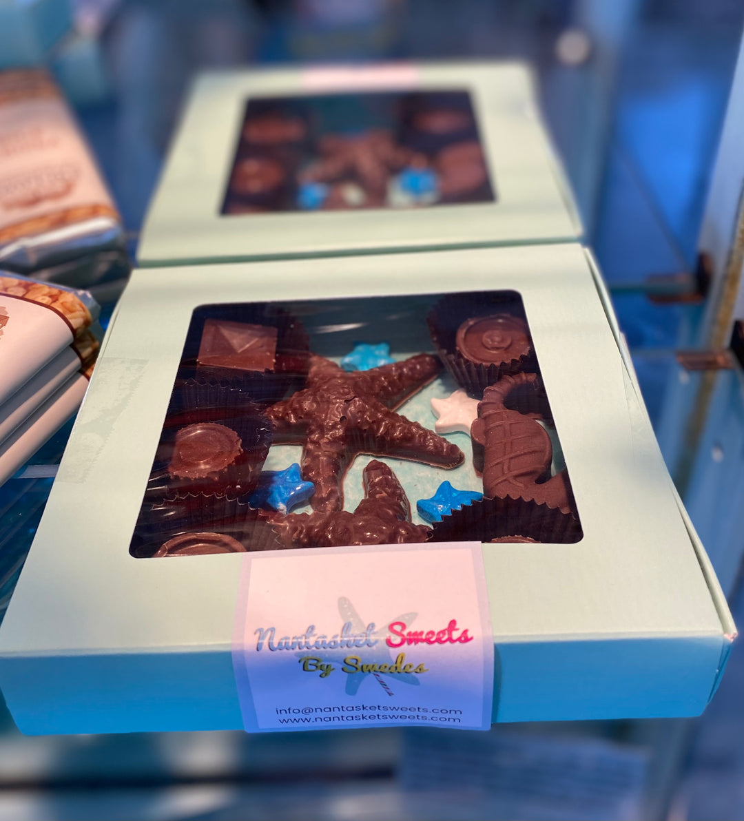 Starfish chocolate 9 in a gift box