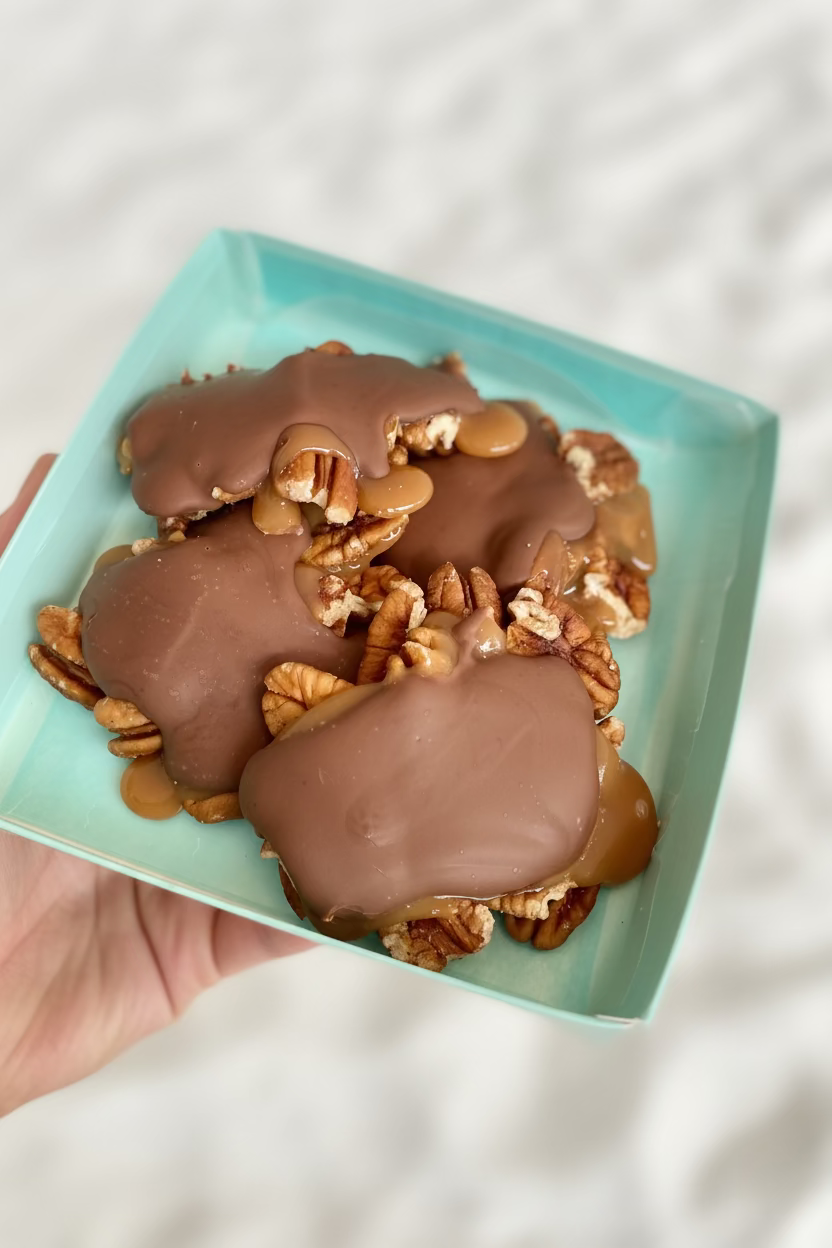 pecan chocolate turtle candy
