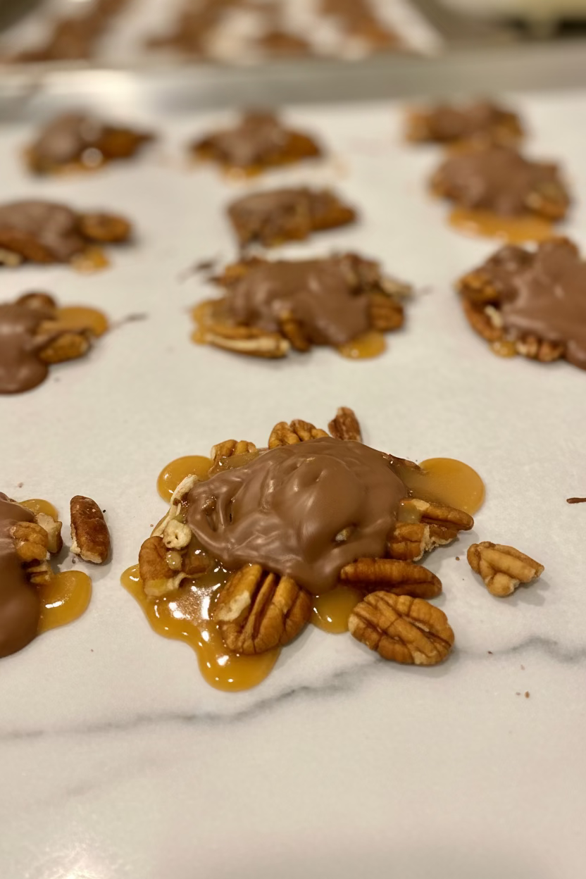 pecan chocolate turtle candy