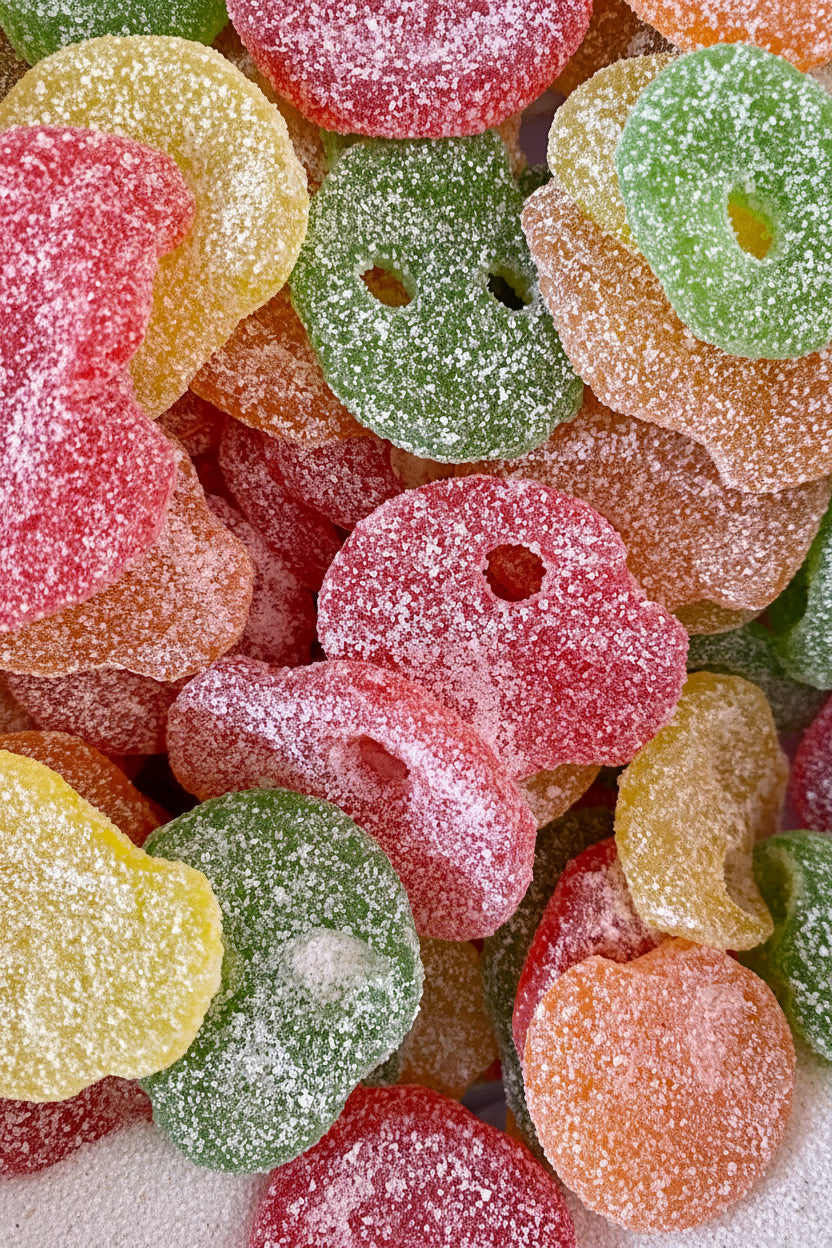 swedish candy sour skulls bonbon