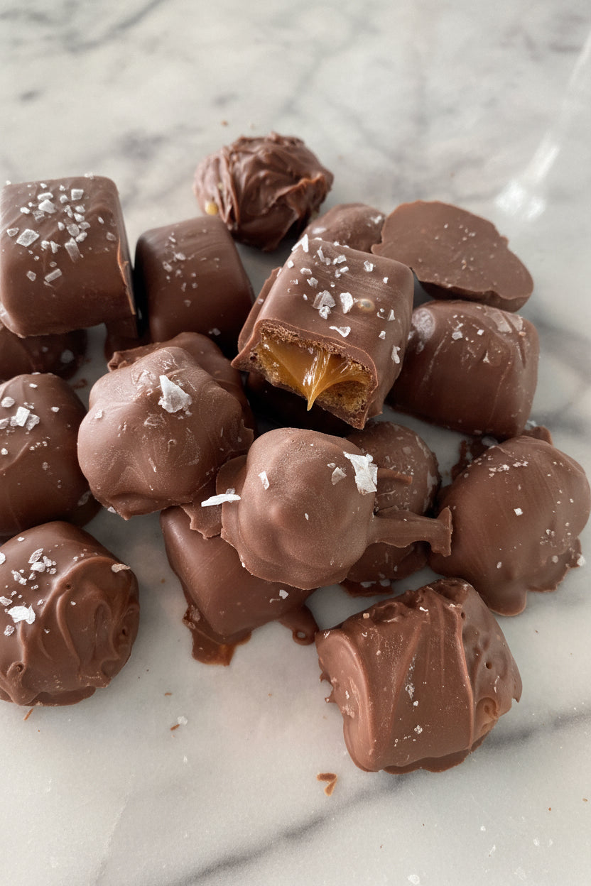 handmade sea salt caramels