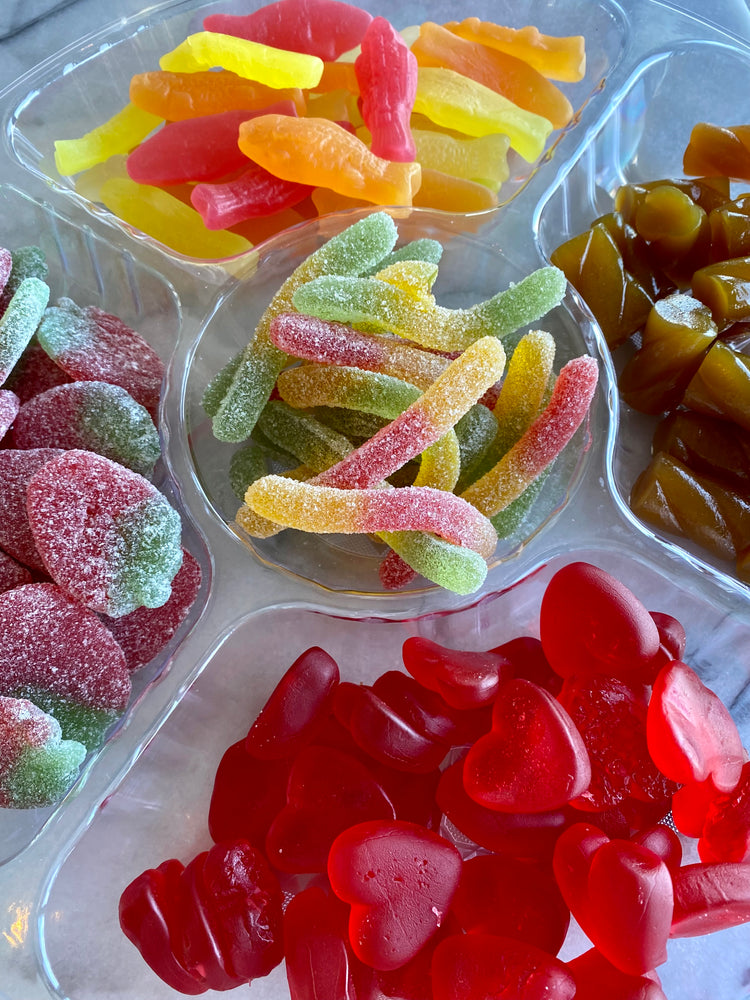 big swedish candy plate 