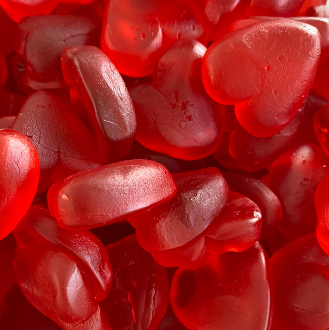 Jelly Raspberry Hearts GLUTEN FREE