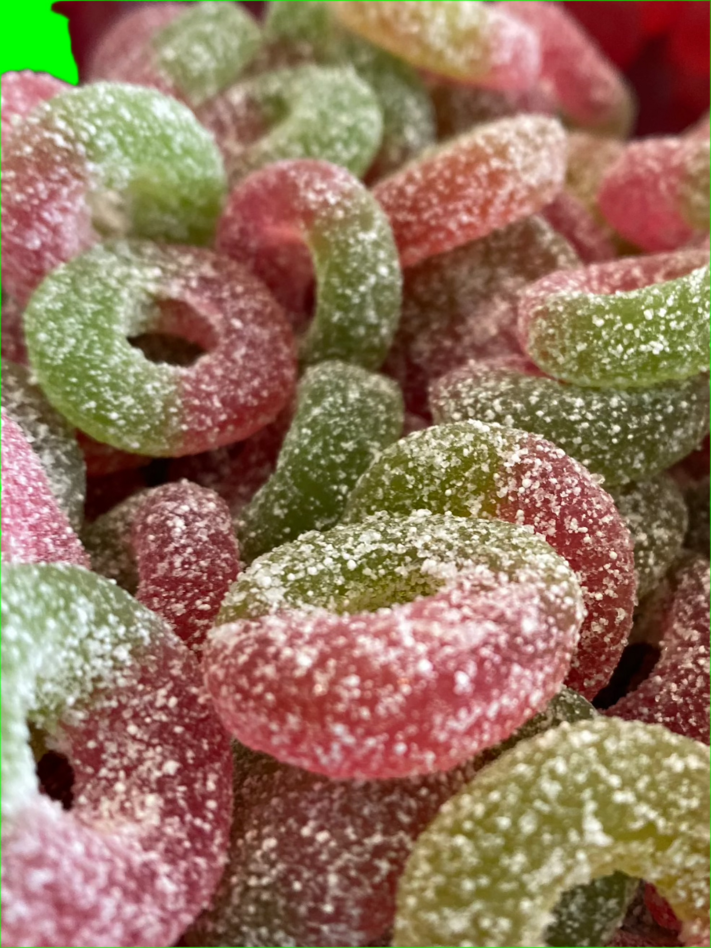 sour apple rings swedish candy boston