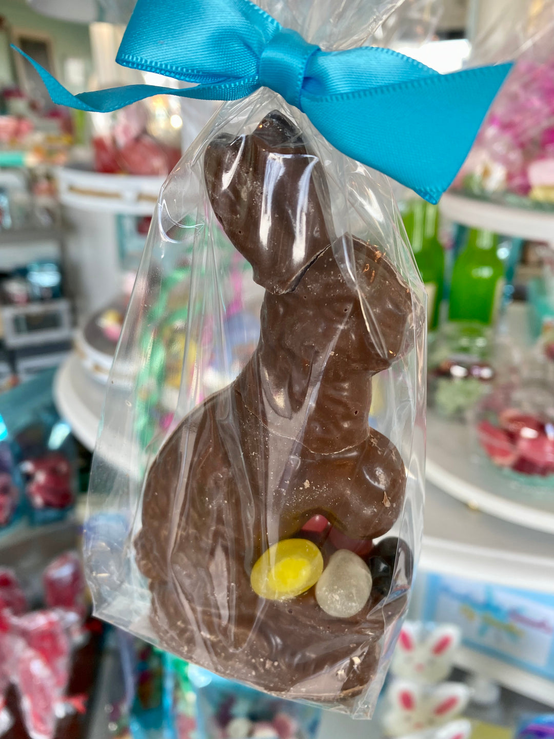 Easter chocolate bunny, candy Box