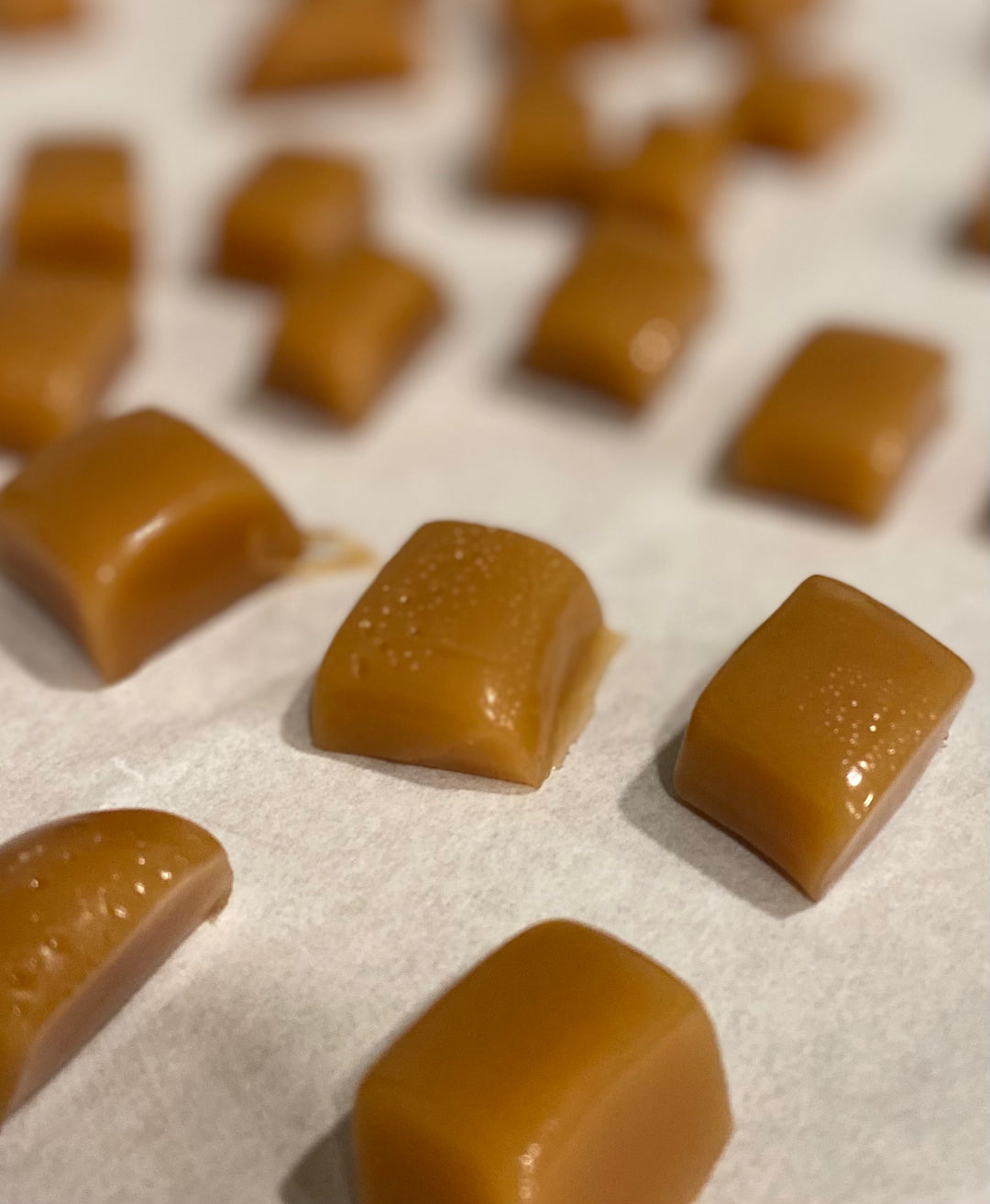 Sea Salt Milk Chocolate Caramel 12 pcs made by Nantasket Sweets in a gift box