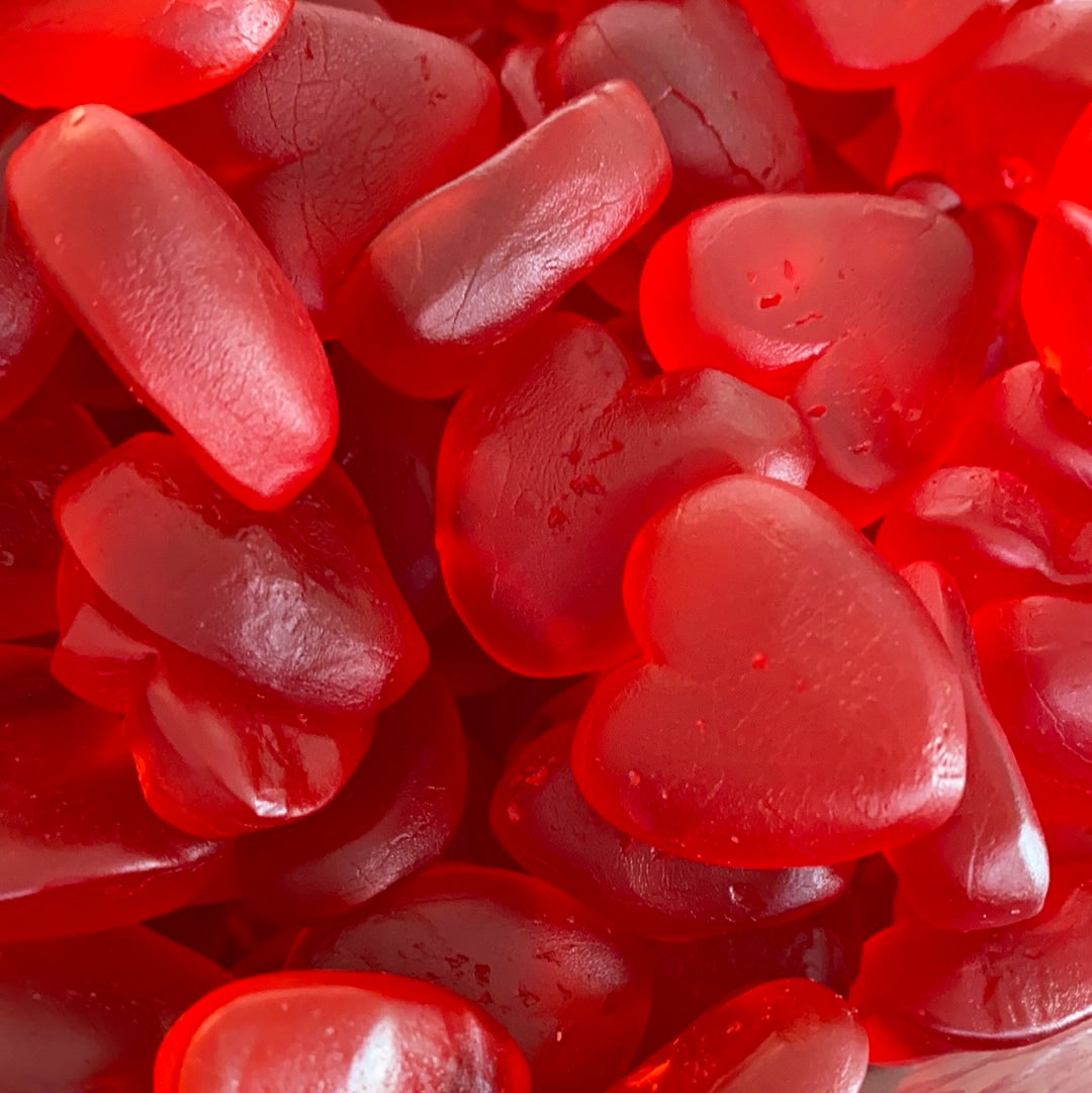 Jelly Raspberry Hearts GLUTEN FREE