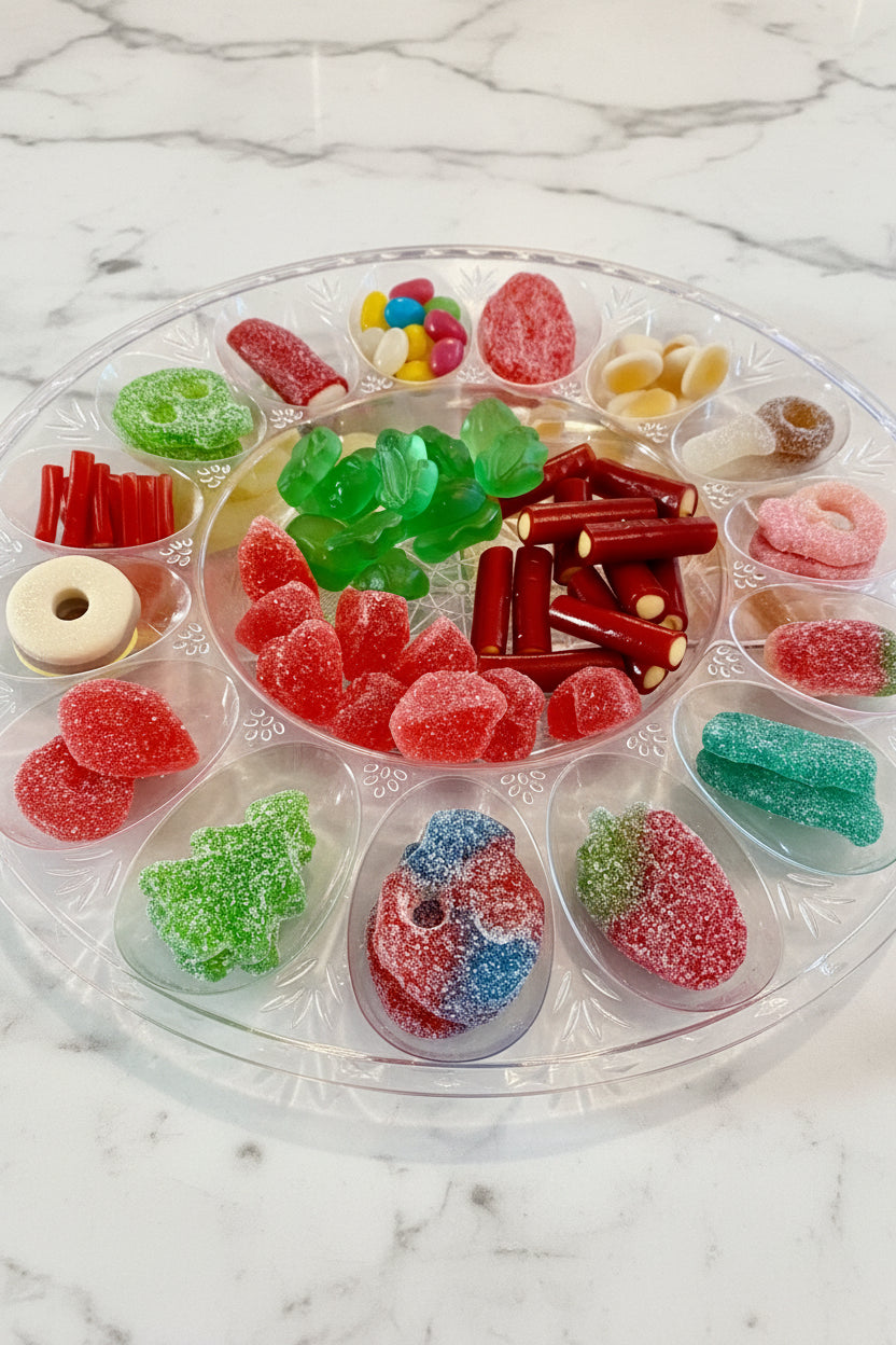swedish candy plate