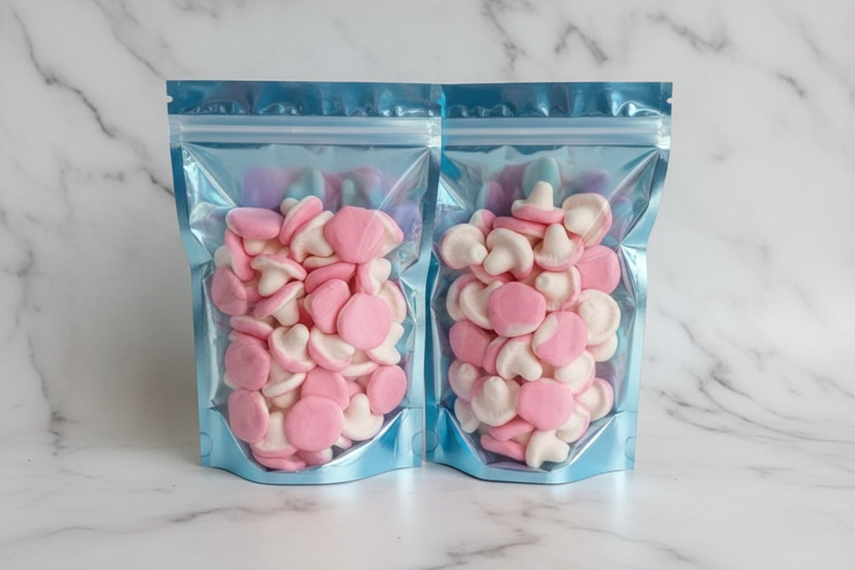 wild strawberry mushroom swedish candy marshmallow boston